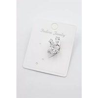 Taşlı Kıkırdak Küpe - Gümüş