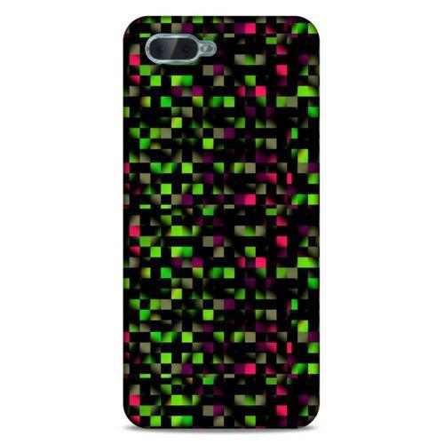 Lopard Oppo Rx17 Neo Uyumlu Kılıf PiXel (25) Antişok Kapak Yeşil Pembe