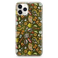 Apple iPhone 11 Pro Kılıf Barbekü Doodle Arka Kapak Koruma Desenli Full Koruyucu