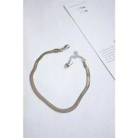 Çelik İtalyan Zincir Bileklik - Gümüş