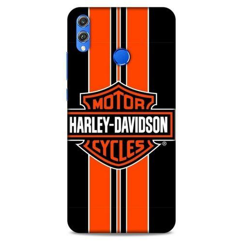 Huawei Honor 8x Uyumlu Kılıf Motorsiklet (36) Glitter Kılıf Harley Davidson