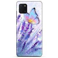 Huawei Y5P Uyumlu Kılıf Mor Delisi (47) Crystal Flex Kılıf Kelebek