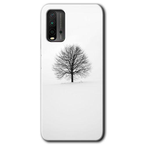 Xiaomi Redmi 9T Kılıf Baskılı Arka Kapak - Alone Tree +Tam Ekran Koruyucu