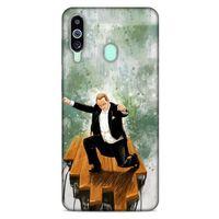 Samsung Galaxy M40 Kılıf Atatürk (42) Rugged Armor Kılıf Yeşil Tasarım