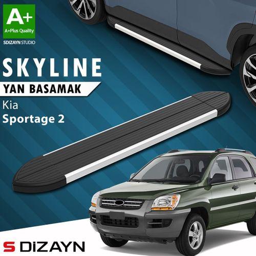 S-Dizayn Kia Sportage 2 Skyline Aluminyum Yan Basamak 173 Cm 2004-2010 A+ Kalite
