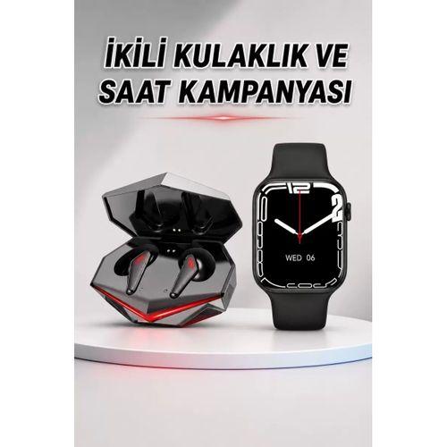 İkili Set Dev Kampanya Ucuz Kulaklık Ucuz Akıllı Saat Gürültü Önleyici Uzun Pil Ömrü