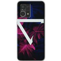 Oppo Reno 7 4G Kılıf HD Desen Baskılı Arka Kapak - Mekanik Yaprak + Kırılmaz Cam