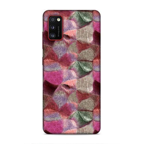 Samsung Galaxy A41 Uyumlu Kılıf Romans (30) Silicone Case Pembe Yeşil