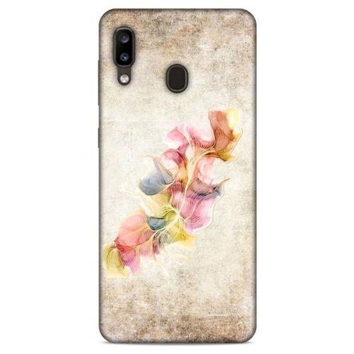 Samsung Galaxy A20 Kılıf Desenli Özel Seri Tüyler (21) Koruyucu Kapak