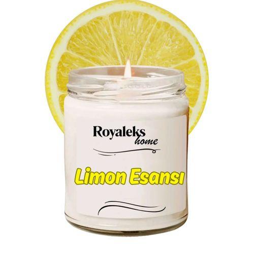 Doğal Özel Seri Kokulu Dekoratif Kavanoz Mum 210 cc - Limon Esansı - RYL