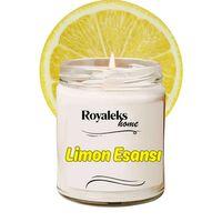 Doğal Özel Seri Kokulu Dekoratif Kavanoz Mum 210 cc - Limon Esansı - RYL