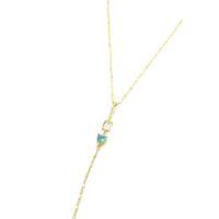 Taşlı Y Kolye - Altın