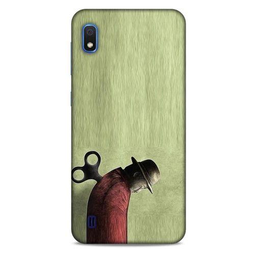 Samsung Galaxy A10 Kılıf Depresyon (48) Bumper Kılıf Kahve Yeşil
