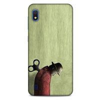 Samsung Galaxy A10 Kılıf Depresyon (48) Bumper Kılıf Kahve Yeşil