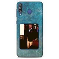 Samsung Galaxy M30 Kılıf Atatürk (30) Silicone Case Turkuaz Taş