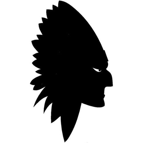 Kızılderili Kara Şef Sticker 30 X 51 Cm