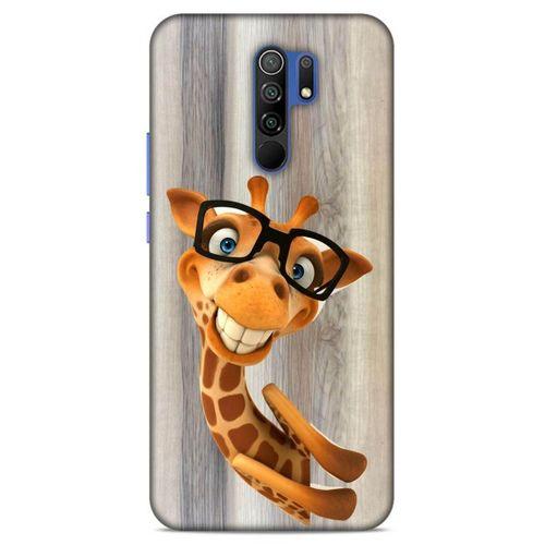 Lopard Xiaomi Redmi 9 Uyumlu Kılıf GameX (43) Thin Fit Kılıf Gözlüklü Zürafa