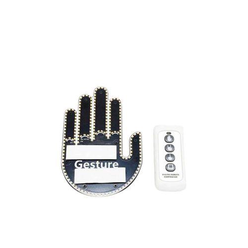 Pilli Led Işık Araç Camı İçin Uzaktan Kumandalı El Simgesi