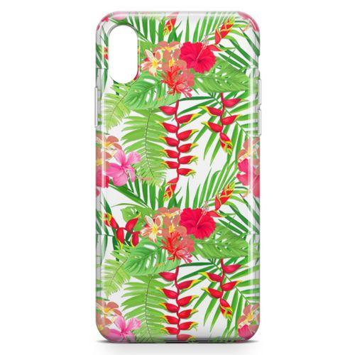 Apple iPhone XS Max Kılıf Hatmi Çiçeği Arka Kapak Koruma Desenli Full Koruyucu