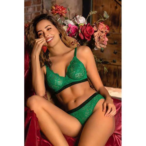 Gaudi Brazilian Slip, Kadın Dantel Brezilyan Yeşil Külot