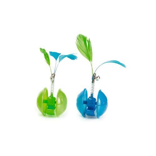 Beeztees Kedi Oyuncağı, Hareketli Tüylü Top, 5cm