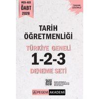 2026 MEB AGS ÖABT Tarih Öğretmenliği Tamamı Çözümlü Türkiye Geneli 1-2-3 Deneme Seti Pegem Yayınları