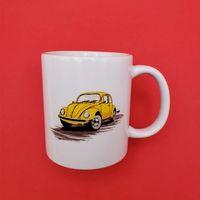 Sarı Vosvos Tasarım Kupa Bardak