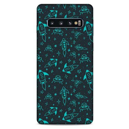 Samsung Galaxy S10 Uyumlu Kılıf Yeşil Delisi (46) Core Armor Kılıf Tropikal orman yeşili