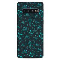 Samsung Galaxy S10 Uyumlu Kılıf Yeşil Delisi (46) Core Armor Kılıf Tropikal orman yeşili
