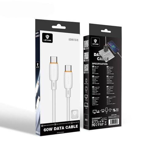 Lenyes LC548-TC-TC Type-C to Type-C Hızlı Şarj Özellikli PD Data ve Şarj Kablosu 60W 1M