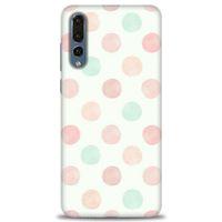Huawei P20 Pro Kılıf HD Baskılı Kılıf - Blue Pink + Tam Ekran Koruyucu