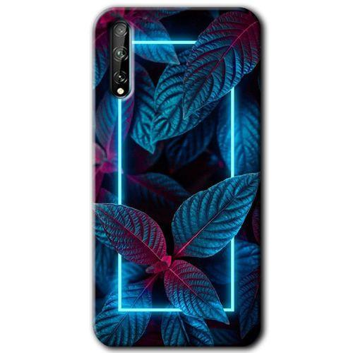 Huawei P Smart S Kılıf HD Desen Baskılı Arka Kapak - Mekanik Yaprak 4