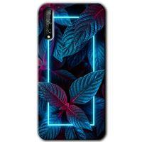 Huawei P Smart S Kılıf HD Desen Baskılı Arka Kapak - Mekanik Yaprak 4