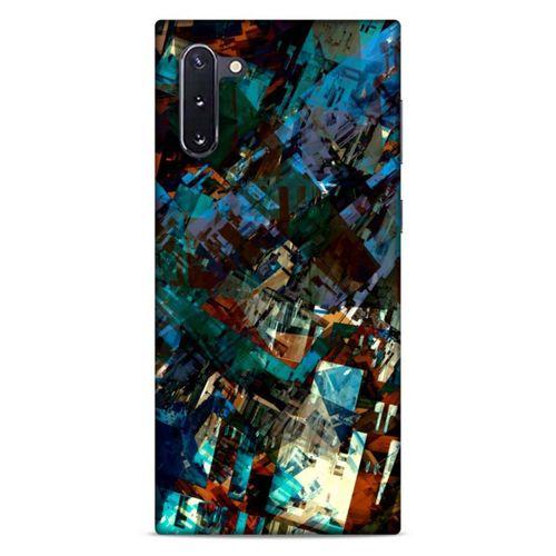 Lopard Samsung Galaxy Note 10 Uyumlu Kılıf Soyut Sanat (36) Desenli Glitter Kılıf