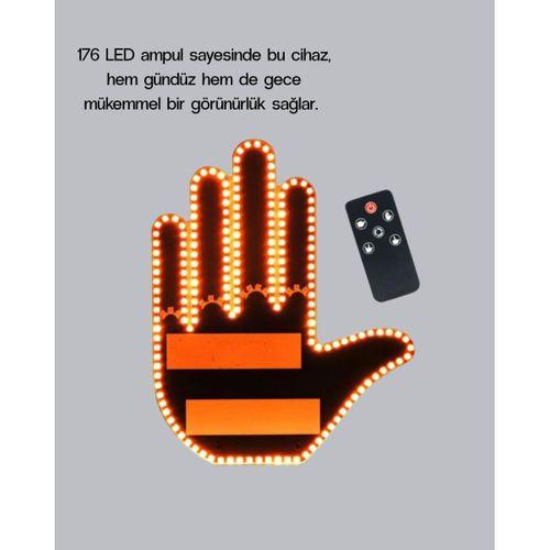 El Hareketiyle Kontrol Edilen 176 Led Amber Güvenlik Lambası
