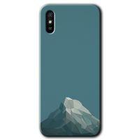 MRCİLETİSİM Xiaomi Redmi 9A Kılıf HD Desen Baskılı Arka Kapak+Temperli Cam - Alone Mountain
