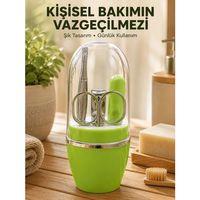 Yeşil Manikür Pedikür Bakım Seti Çok Amaçlı Kişisel Bakım Kiti