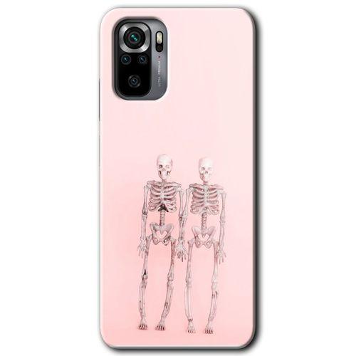 MRCİLETİSİM Xiaomi Redmi Note 10 Kılıf Kapak - Yaşayan Çift +Hayalet Ekran Yandan Gözükmez