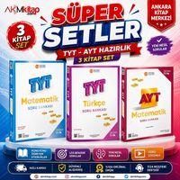 Üç Dört Beş TYT Matematik ile Türkçe ve AYT Edebiyat Soru Bankası 3 Kitap Set