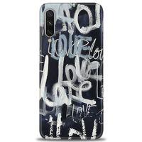 Xiaomi Mi A3 Kılıf HD Baskılı Kılıf - Gri Love + Tam Ekran Koruyucu