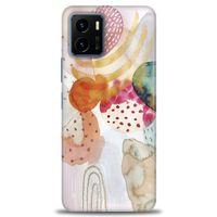 Vivo Y21S Kılıf HD Baskılı Kılıf - Sanatsal Çalışma + Tam Ekran Koruyucu