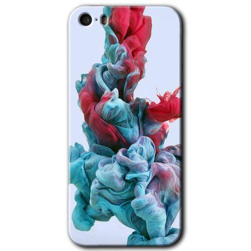 Potkal Hediye Fabrikası iPhone 5 HD Baskılı Kılıf + 9D Tam Ekran Koruyucu - Renkli Karışım