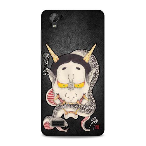 Lopard Vestel Venüs V5 Uyumlu Kılıf Tattoo's (50) Shockproof Kılıf Hannya Kijo Dövme