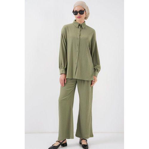 Örme Tesettür Alt Üst Takım 6711 - Çağla