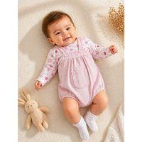 Kaşkorse Uzun Kol Askılı 2'li Kız Salopet Tulum