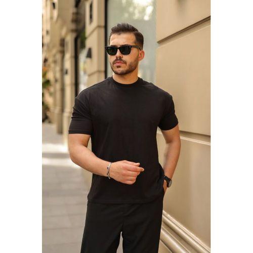 Erkek Kolları Dar Kesim Rahat Kalıp Basic Tişört