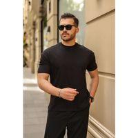 Erkek Kolları Dar Kesim Rahat Kalıp Basic Tişört