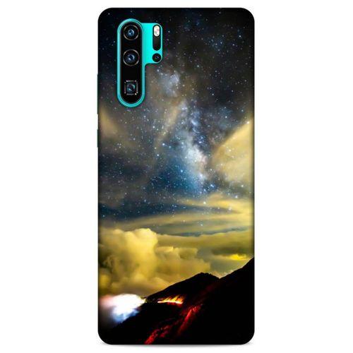 Lopard Huawei P30 Pro Uyumlu Kılıf Gece'S (17) Tasarım Kılıf Sarı