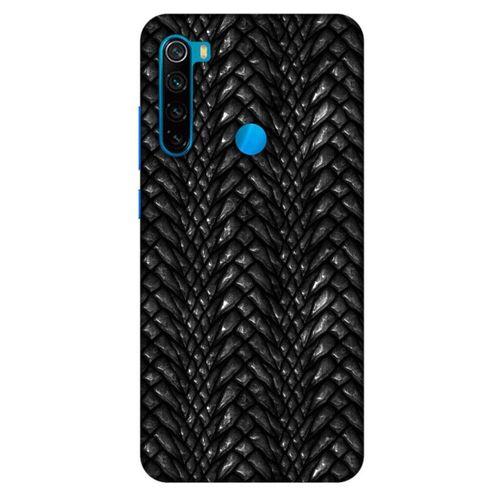 Xiaomi Redmi Note 8 Kılıf Dragons (2) Kabı Ejderha Deri Siyah
