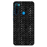 Xiaomi Redmi Note 8 Kılıf Dragons (2) Kabı Ejderha Deri Siyah